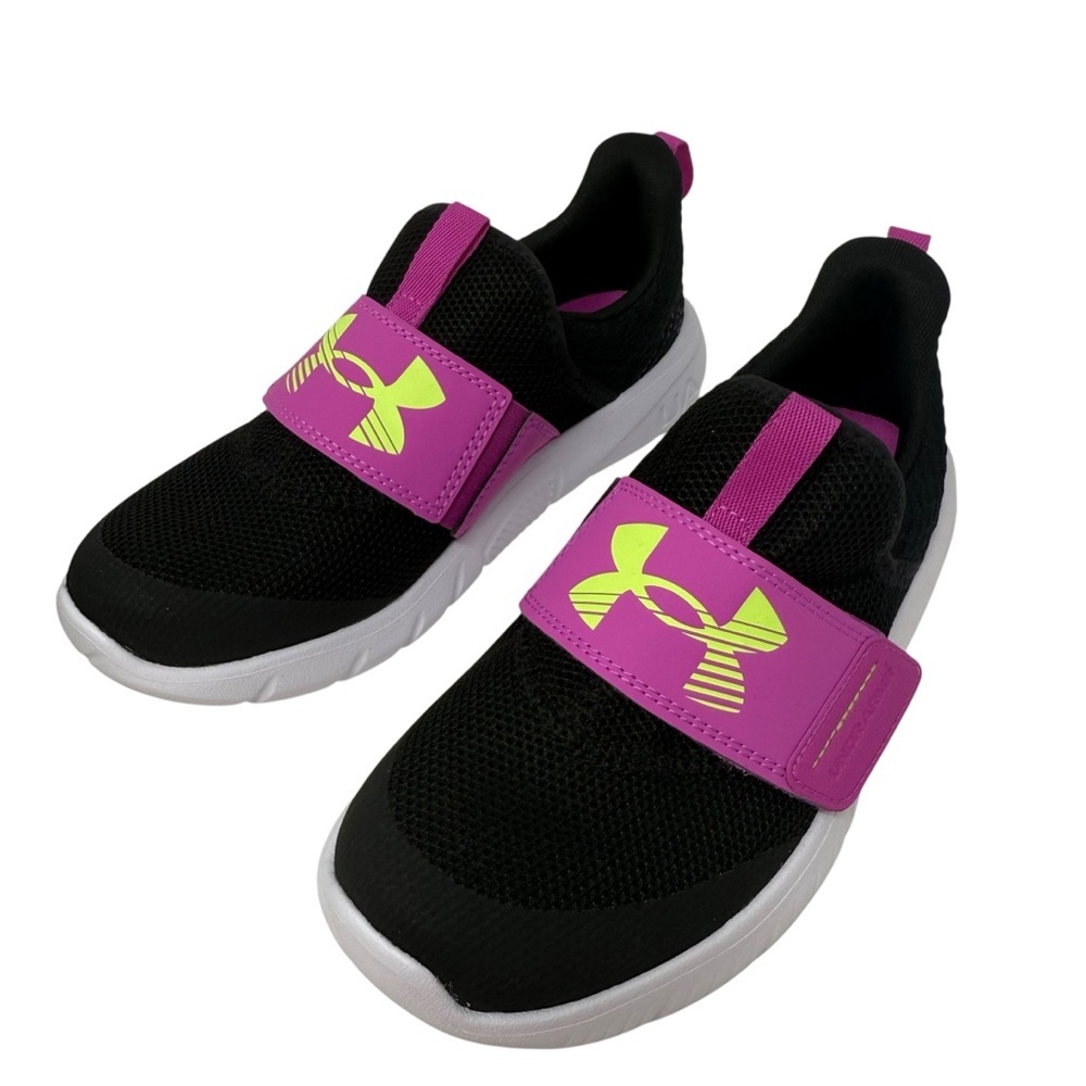 Under Armour Girls Size Youth 3 GPS Flash GLTR Athletic Shoes Sneakers Black New